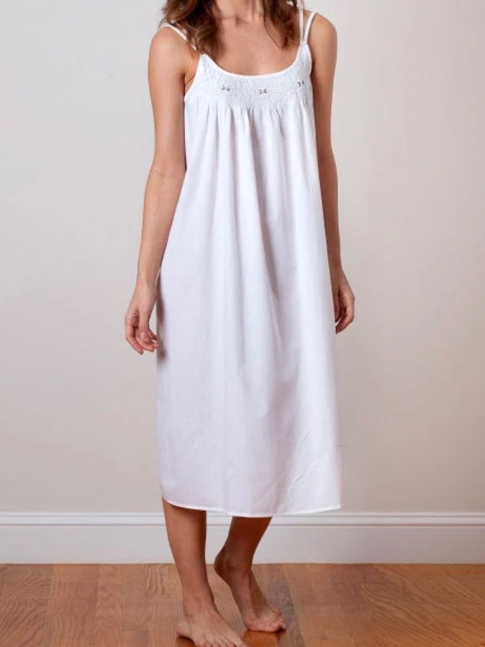 Jacaranda Living Cotton Nightgown White S